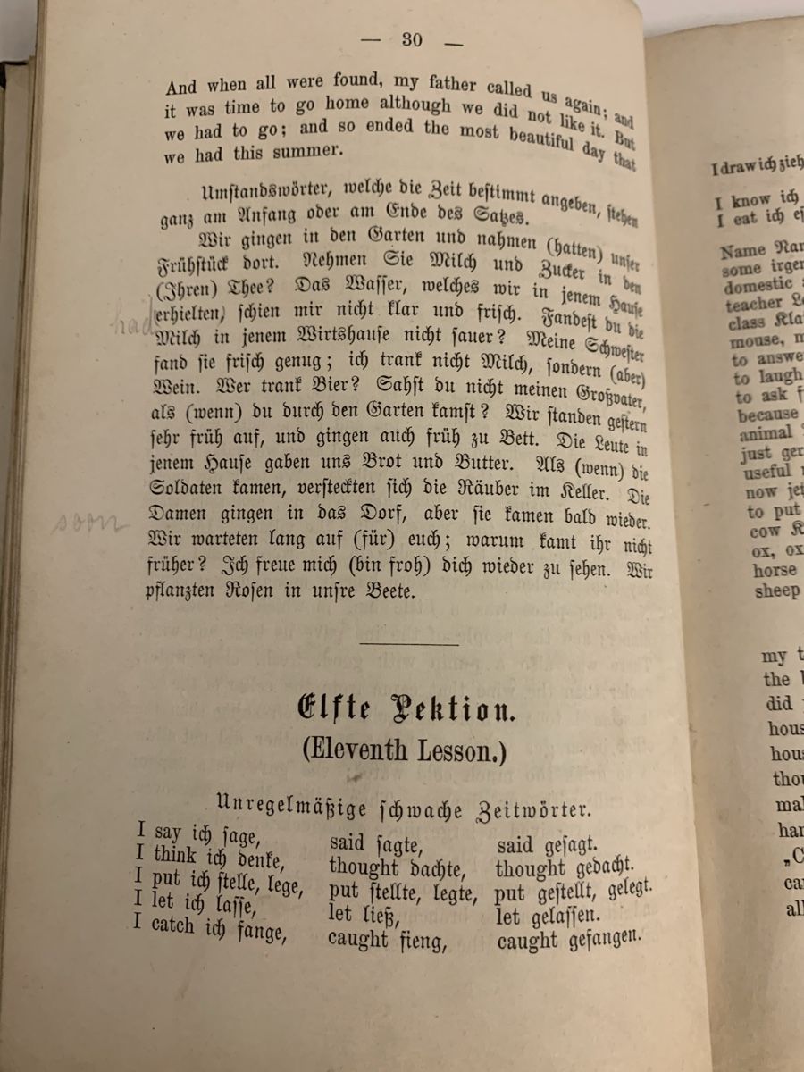 Libri: Antikes Schulbuch "English Grammar and Reader" 1895 – Usato da Erlenbach ZH venduto da Ritschly 4