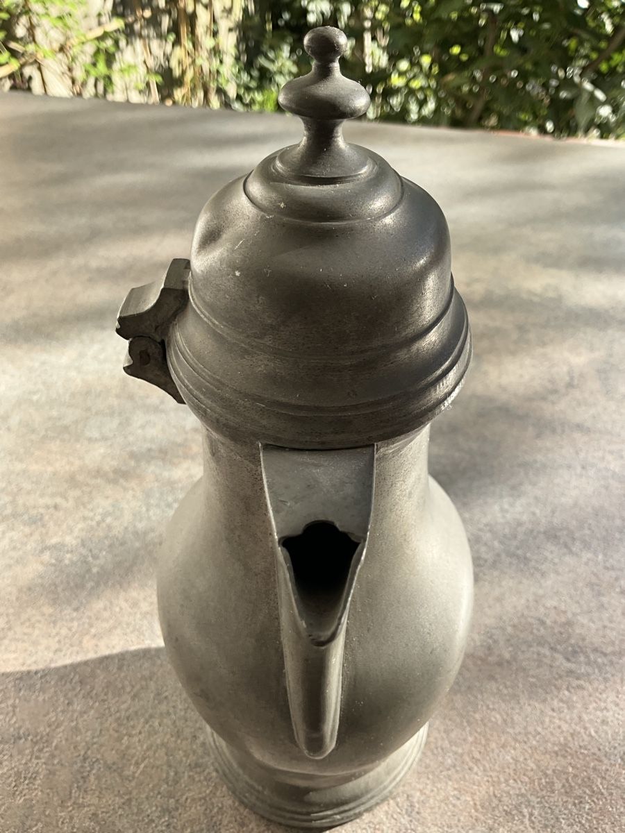 Teekannen: Zinnkanne antik ca. 22cm hoch – Gebraucht aus Basel von Genie2 2