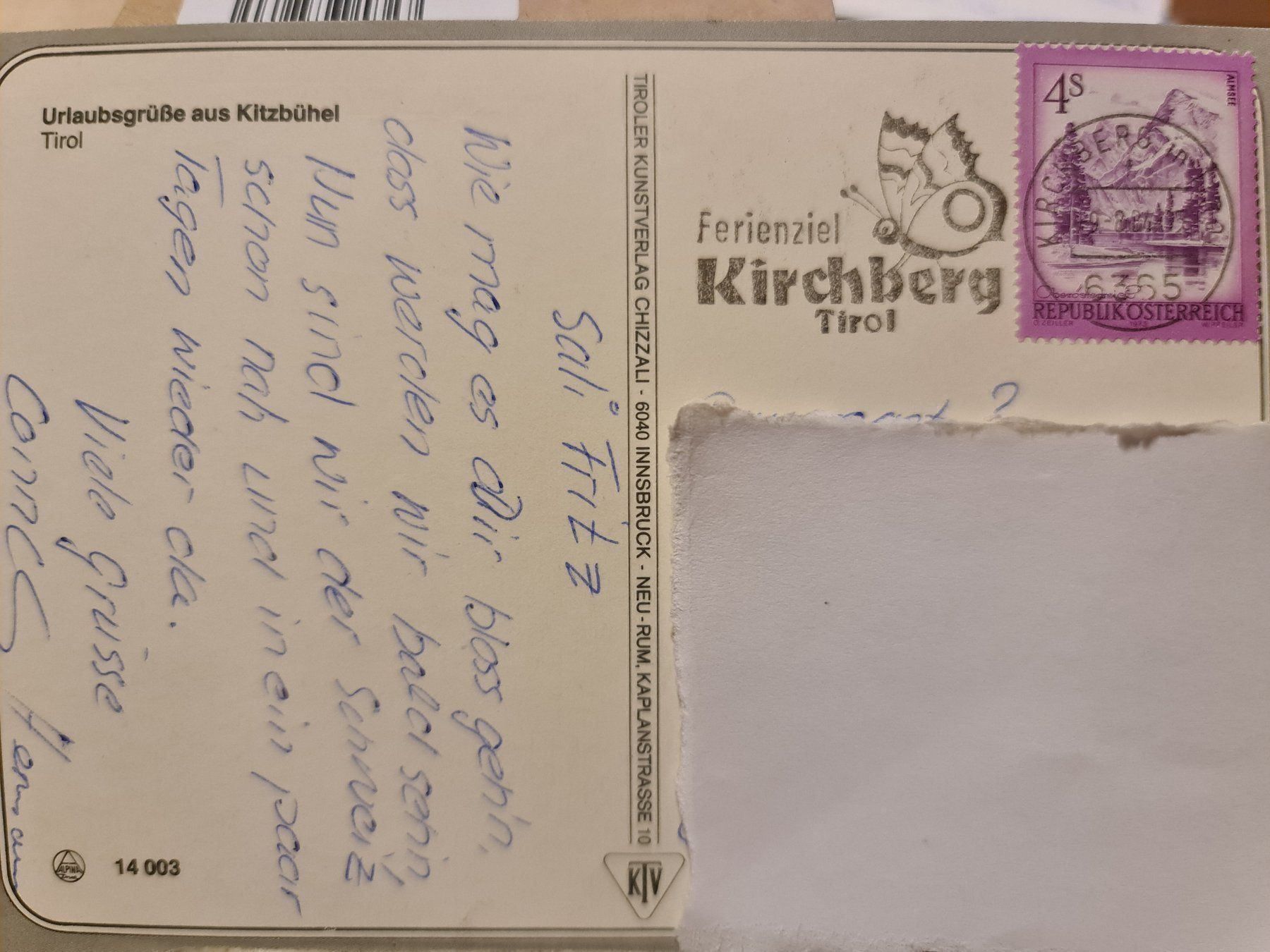 Cartoline postali: Ansichtskarte Kitzbühel Tirol – Usato da Dintikon venduto da Vexi 1