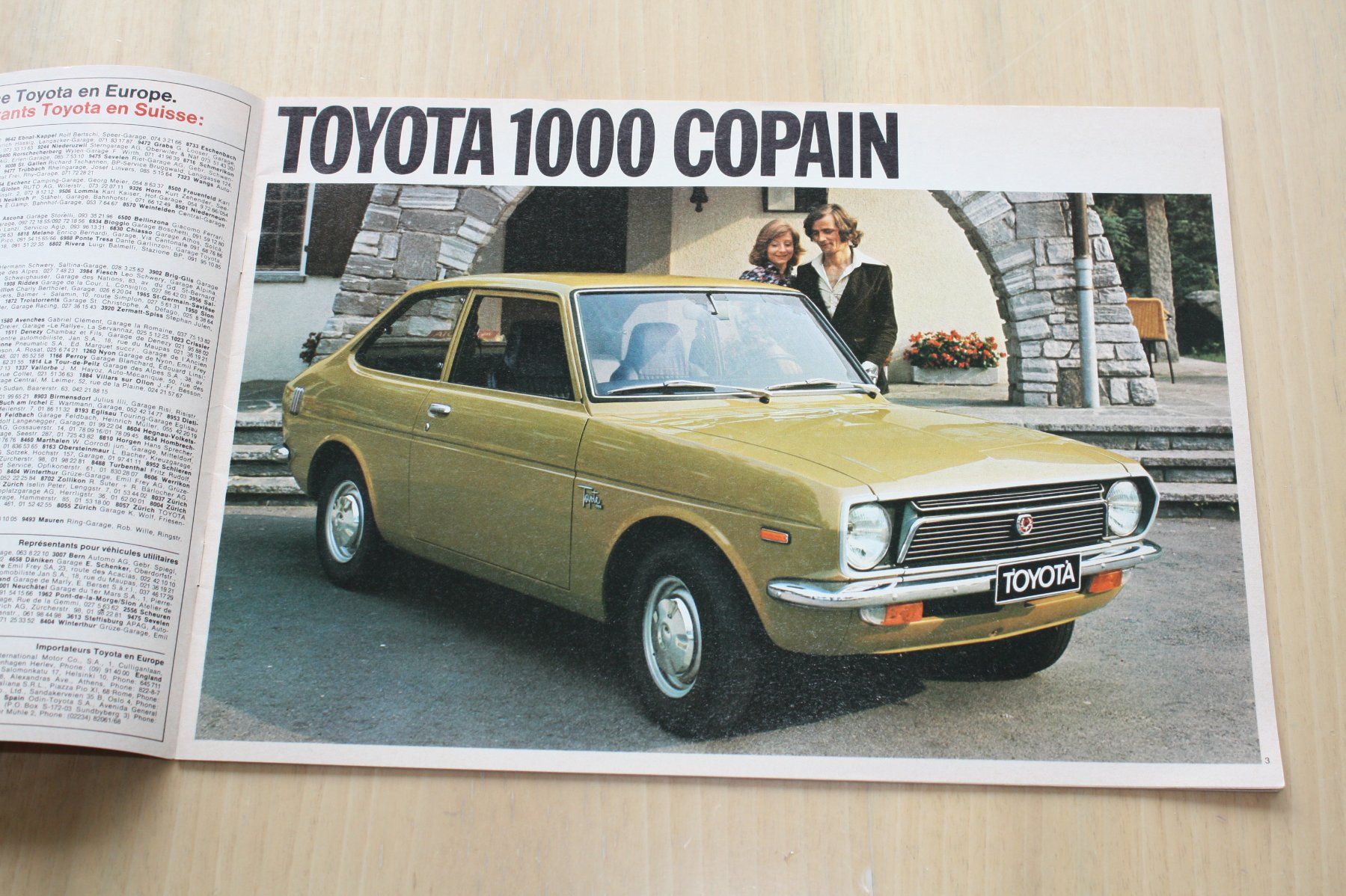 Toyota Documenti: Toyota CH-Prospekt 1975 – Usato da Wikon venduto da erwin400 1