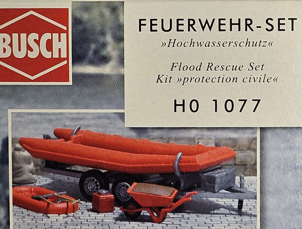 Busch 1077: Feuerwehr für den Einsatz bei Hochwasserschutz | Kaufen auf ...