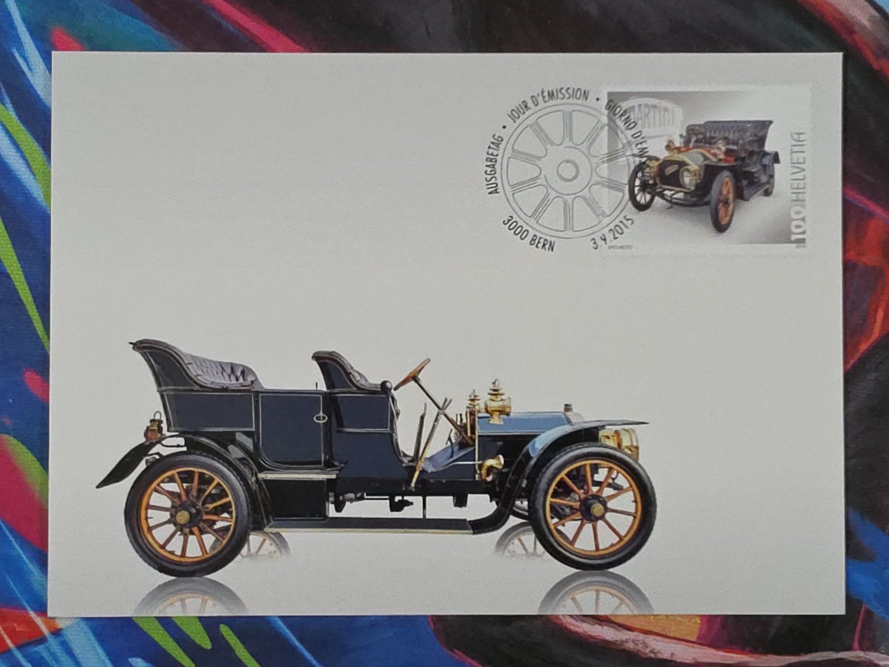 Ansichtskarten: CL26 Carte Postale + Timbre Suisse 2015 – Gebraucht aus Cousset von Patrick_Collections
