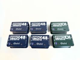 032 Posten 4x RADIAL Pro 48 direct + 2x RADIAL Pro Di passiv