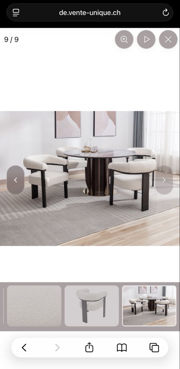 Sedie: 4 Essstühle neu & OVP – Nuovo e nell'imballaggio originale da Dällikon venduto da seko88 8