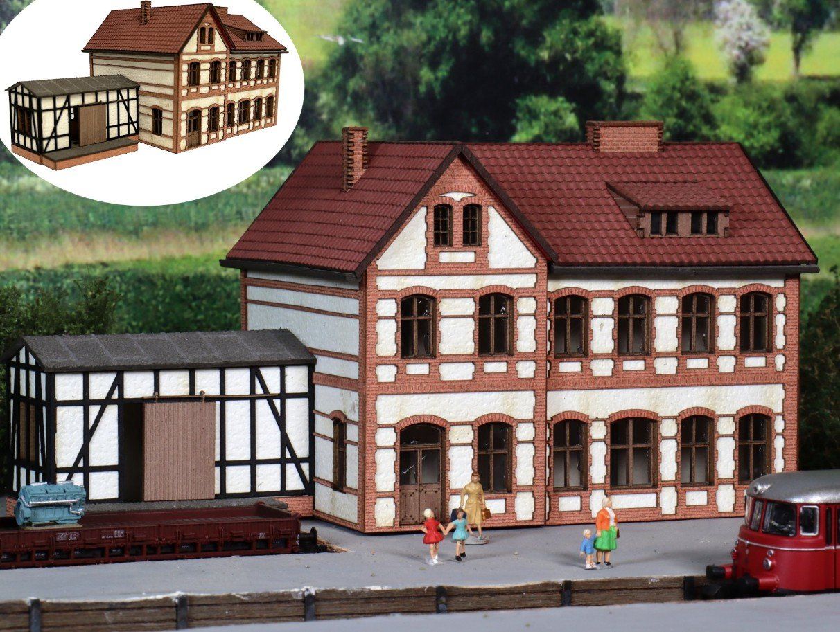 Trains électriques: Modellbahn Union N-B00013 Bahnhof Blankenstein – Neuf avec emballage d'origine à Neukirch a.d. Thur par Modellbau-Artikel