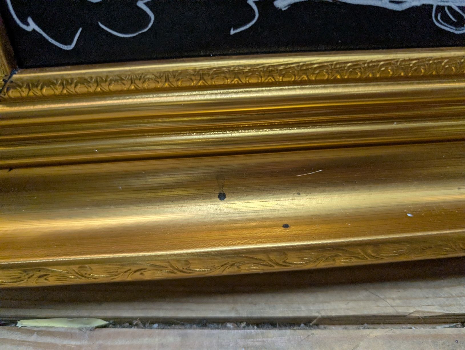 Wandtafeln: Tafel mit Goldrahmen, Vintage Stil – Gebraucht aus Huttwil von Schnuegu13 2