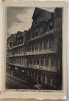 Radierung, Frankfurt am Main, Göthehaus, Deutschland