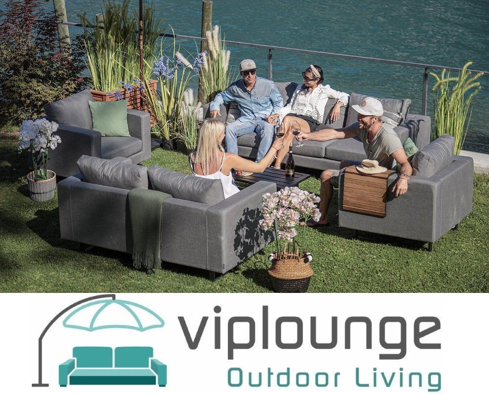Viplounge Divani: Gartenmöbel Set Sunbrella Stoff grau – Nuovo e nell'imballaggio originale da Uznach venduto da viplounge 1
