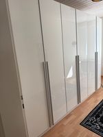 Kleiderschrank weiss Hochglanz 4-türig gebraucht Zustand