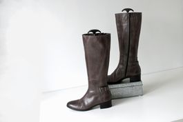 Navyboot Lederstiefel Gr.39 - Design Damenschuhe Stiefel