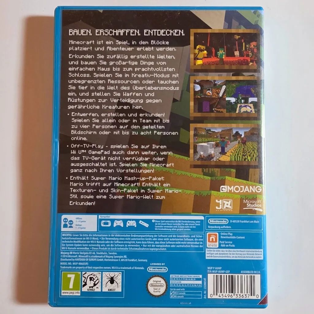 Nintendo Jeux: Minecraft Wii U Edition Spiel  – D'occasion à Holziken par Miglioregamesnmore 1