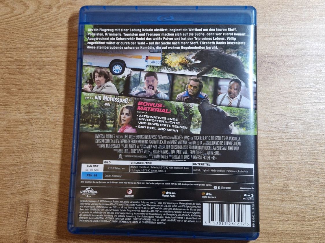 Tutti i DVDs: Cocaine Bear (2023) Bluray – Usato da Pfungen venduto da Whitie 1