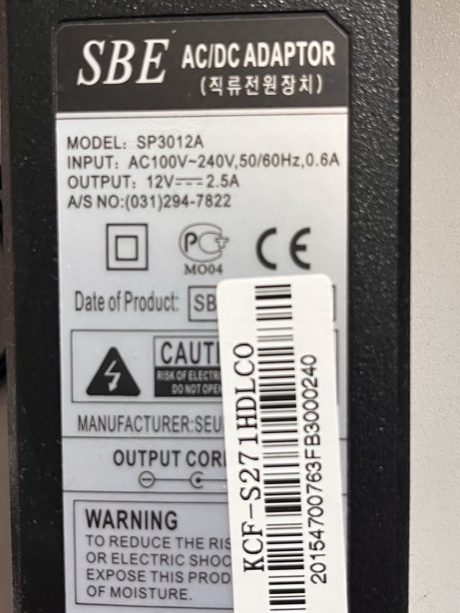 Caricabatterie: SBE AC/DC Adapter SP3012A 12V 2.5A Netzteil  – Usato da Roggwil BE venduto da WULU 1