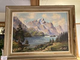 Ölgemälde  M.Erni Bernina Silersee GR +++ Aktion +++
