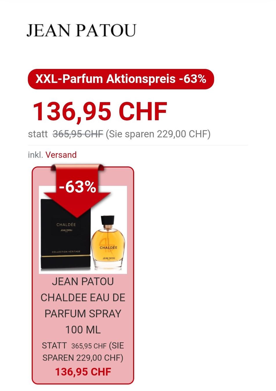 Profumi & Eau de Toilette: Parfum Jean Patou – Usato da Zuchwil venduto da mag_mdx5 2