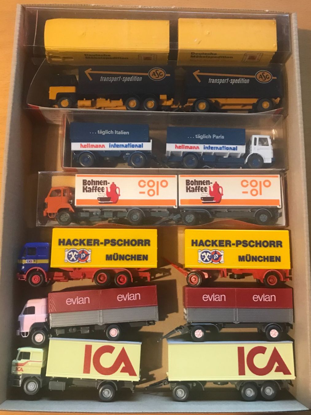 Modellini d'auto: Sammlung 7x LKW+Anhänge mit Schweizer Modellen u.a.2x Saurer – Usato da Luzern venduto da mey_s13