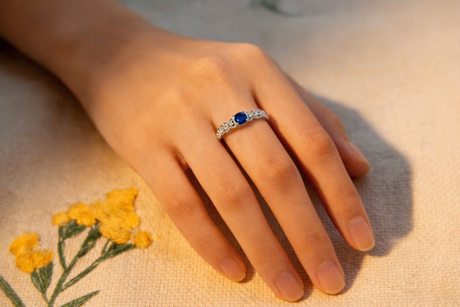 Anelli: NEW - S925 Sapphire Ring (Adjustable) – Nuovo (secondo la descrizione) da Zürich venduto da cin_wcf6 6