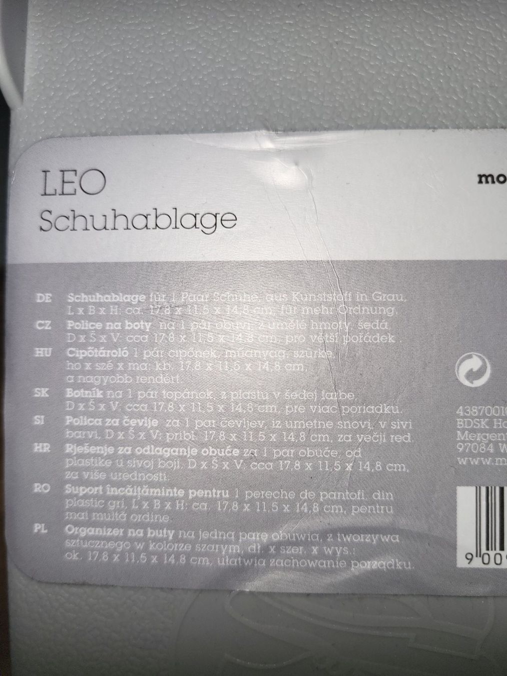 Guardaroba: 2 x Schuhablage Leo in grau – Nuovo (secondo la descrizione) da Guggisberg venduto da Aegertenlehn 3