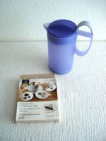Tupperware Milchschäumer mit Deckel & 3 Cappucino Schablone