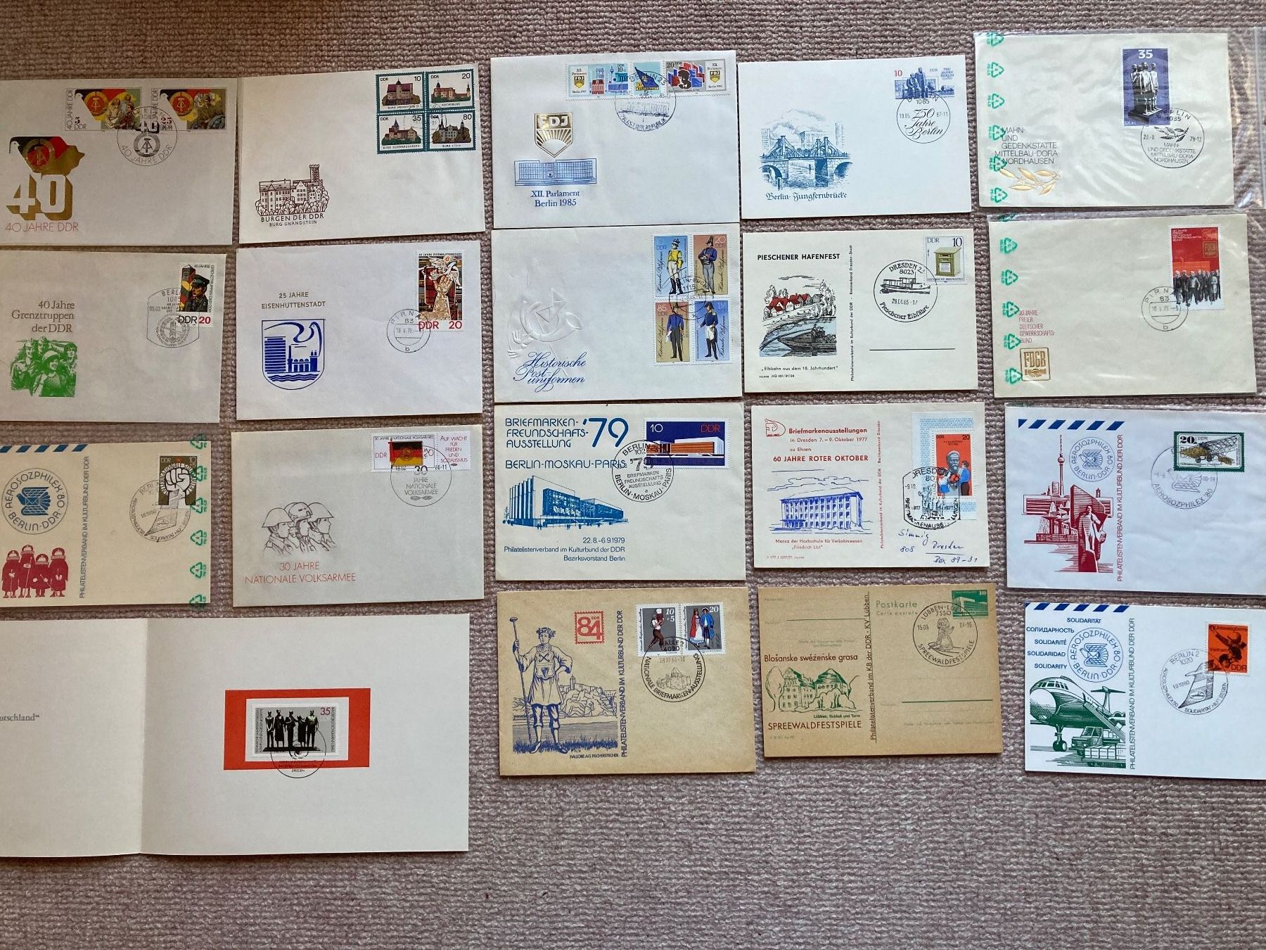 Tutti i francobolli: Sonderbriefe, Briefmarken DDR – Nuovo (secondo la descrizione) da Lütisburg venduto da wiesenpippau