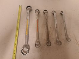 Lot mit grossen Walter Ringschlüssel Werkzeug Doppelring