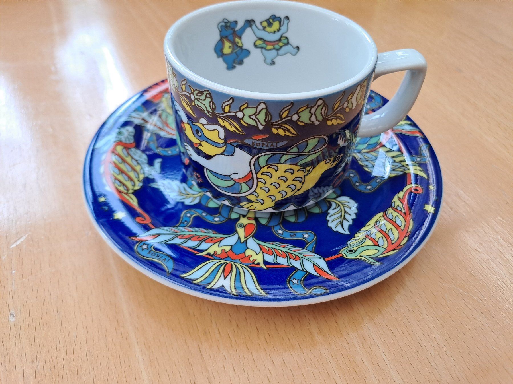 Bopla Tassen: Bopla Kaffee-Tasse, blau, Flugwesen – Gebraucht aus Burg AG von Tchriesi 1