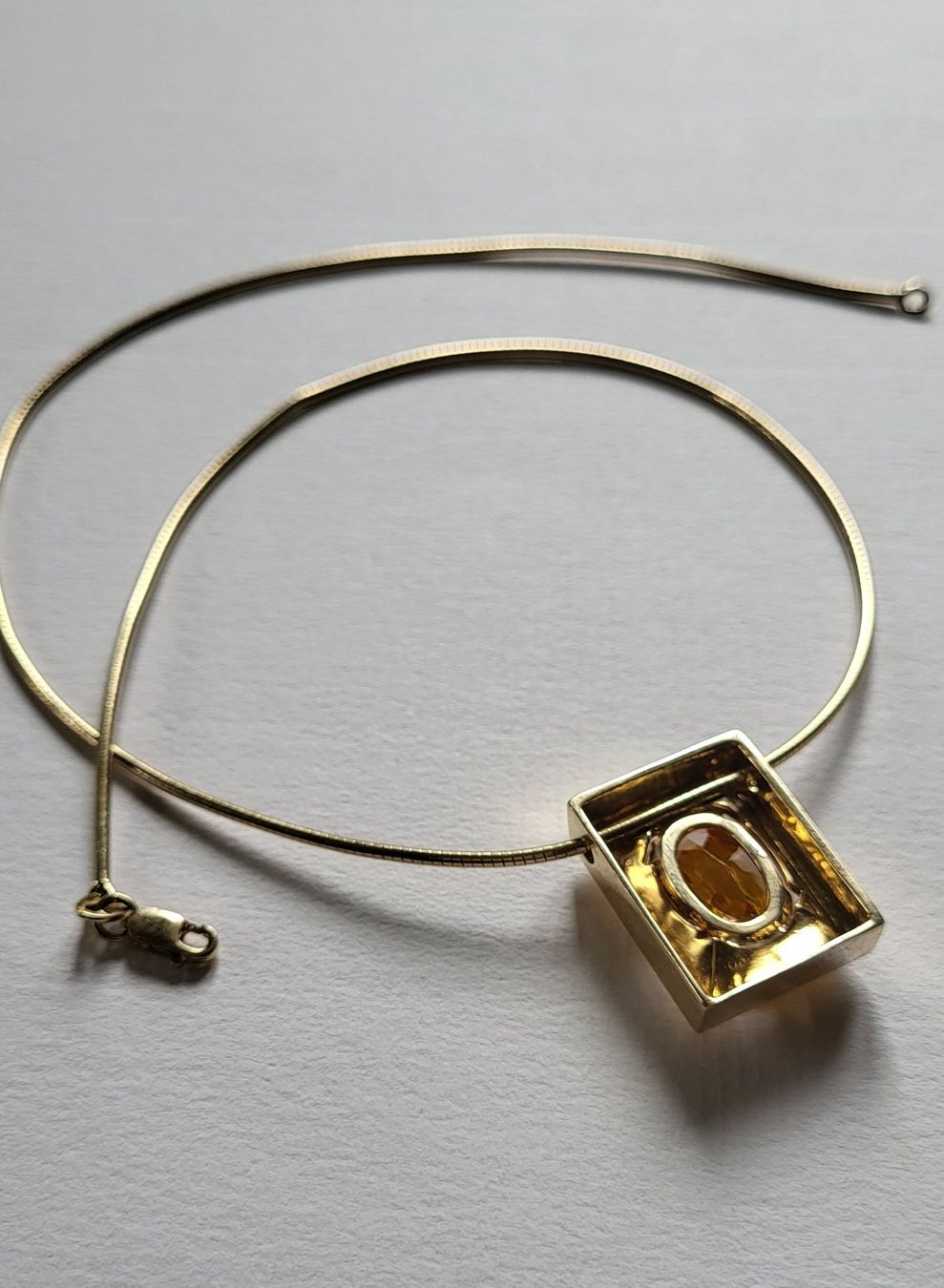 Catenine: Gold 585 Collier Mit Stein Anhänger – Usato da Wald ZH venduto da Aniade 7