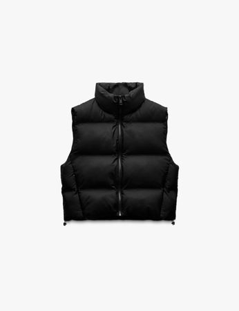 BLACK  PUFFER VEST