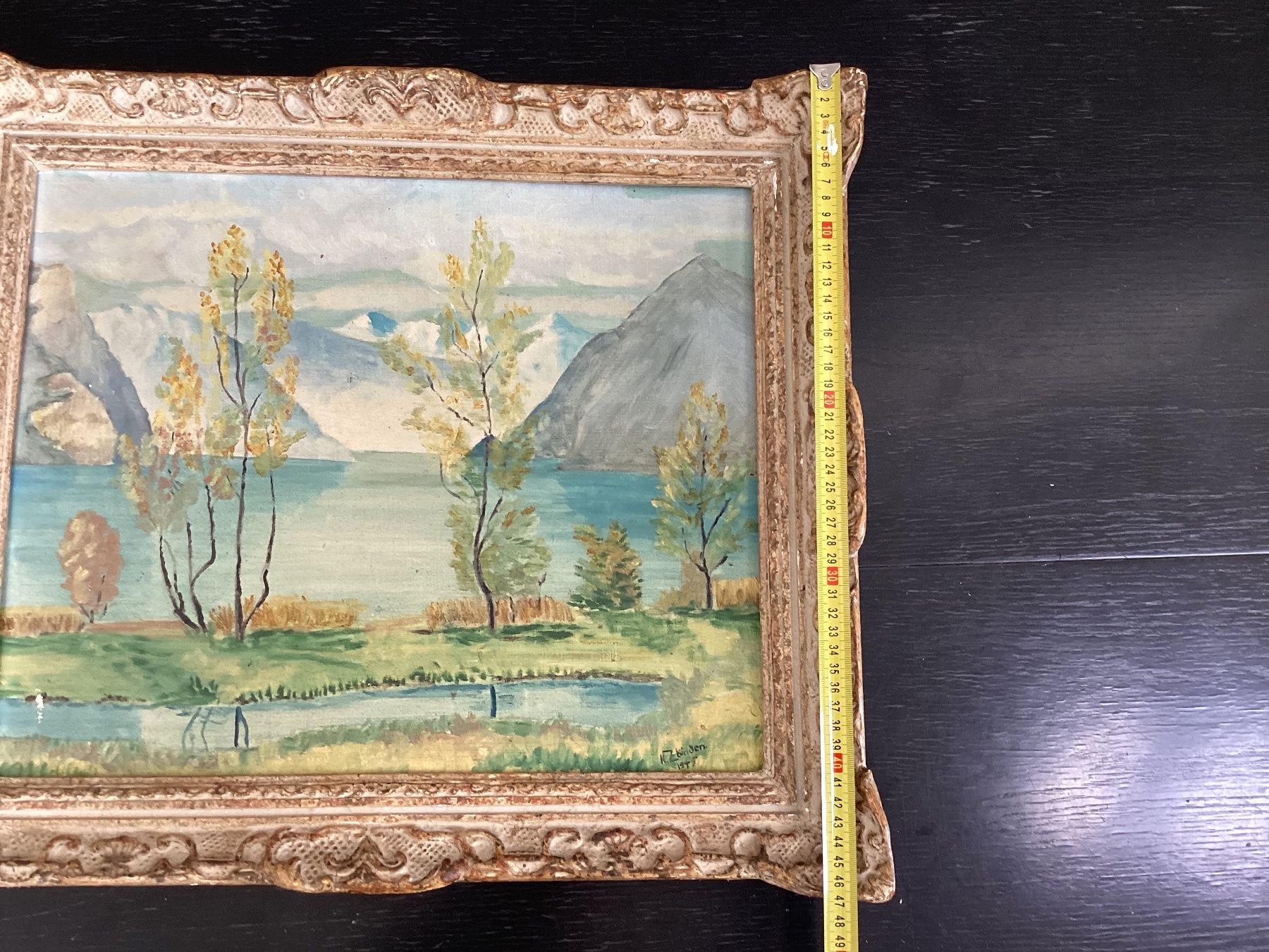 Dipinti: Brienzersee, Signiert K. Zbinden 1945 – Usato da Adliswil venduto da Bolline 5