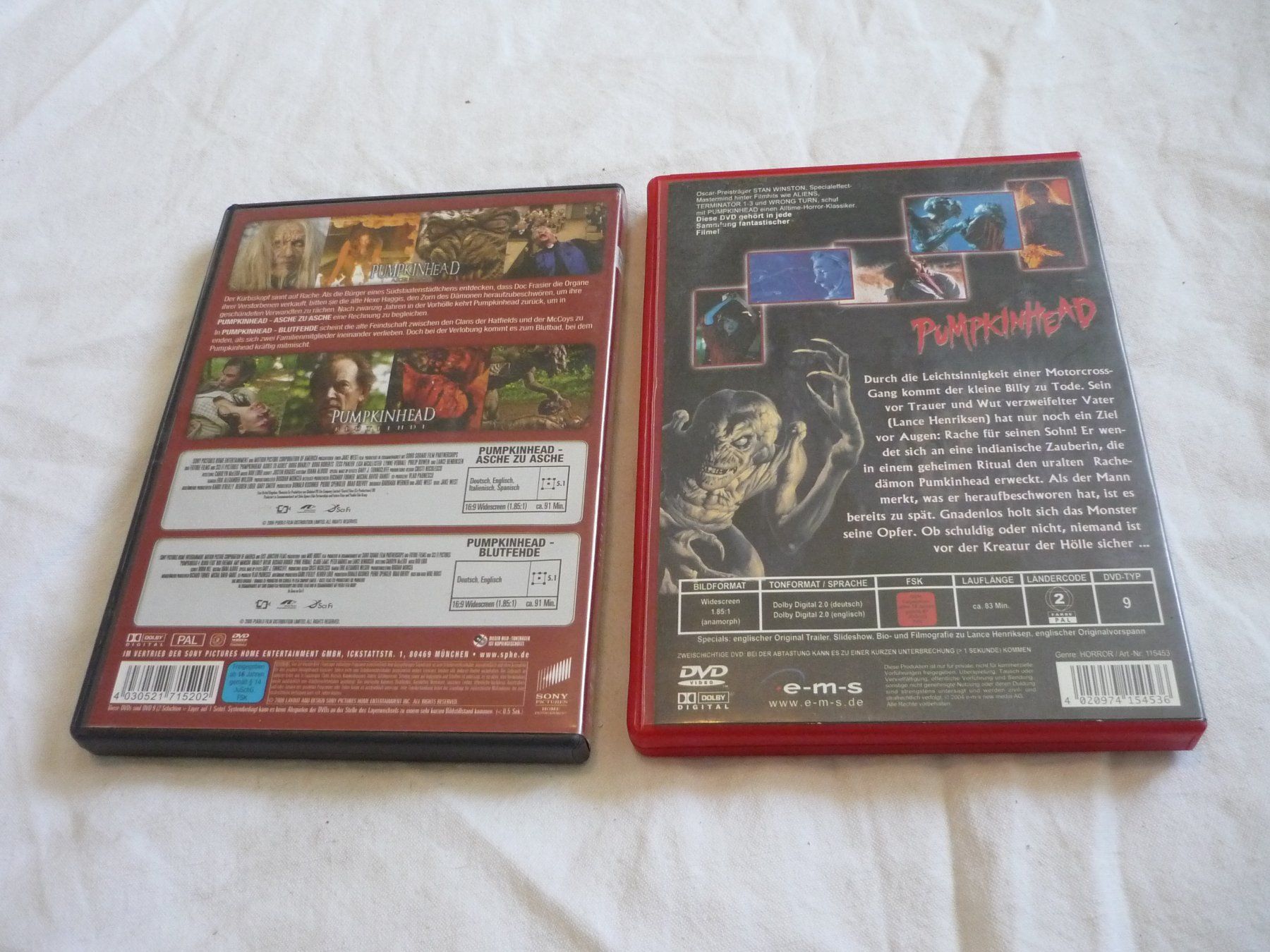 Alle DVDs: 2x DVD Horror - Pumpkinhead 1 + 2 + bonus – Gebraucht aus Beringen von zzRegal 2