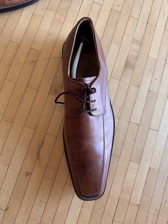 Scarpe da uomo: Herrenschuhe aus braunem Leder.  – Usato da Küsnacht ZH venduto da AlexanderH. 1