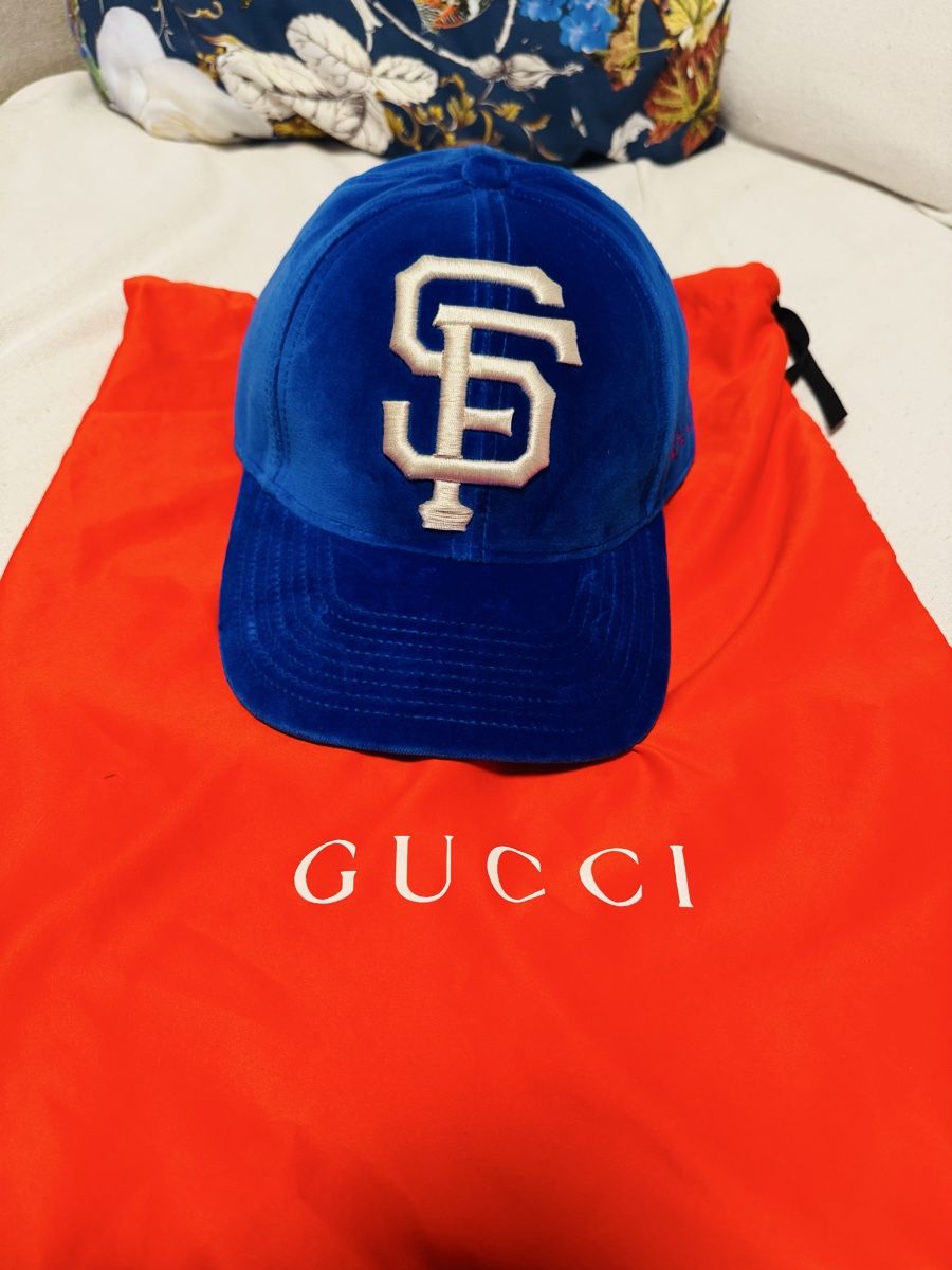Gucci Copricapi, berretti & cappellini: Gucci Cap Baseball ! Neu! Samt Blau! – Nuovo e nell'imballaggio originale da Liestal venduto da Serge44 5