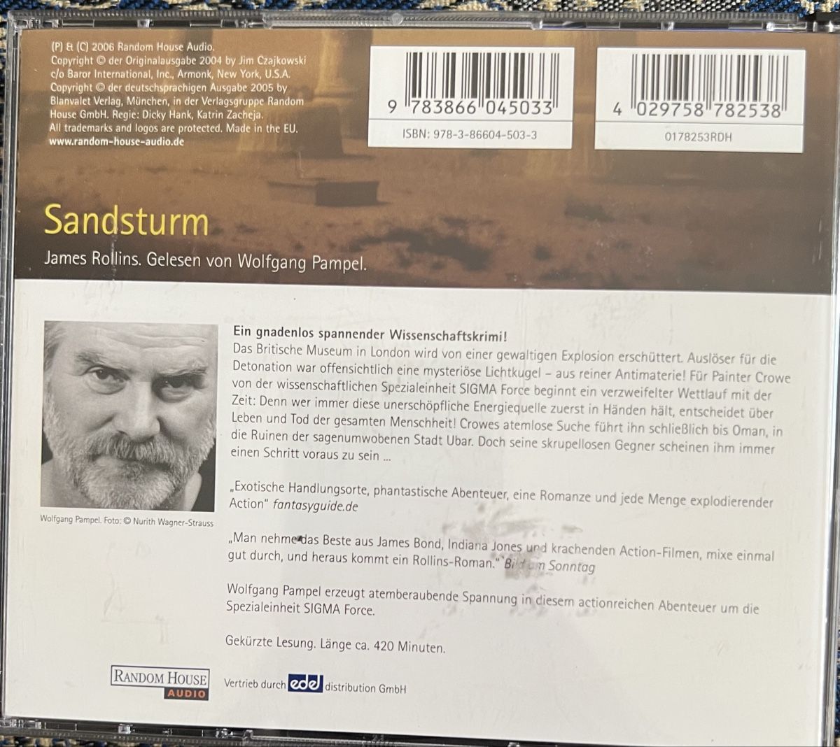 Hörbücher: James Rollins Sandsturm 6 CDs Thriller – Gebraucht aus Basel von Caramelbonbon 1