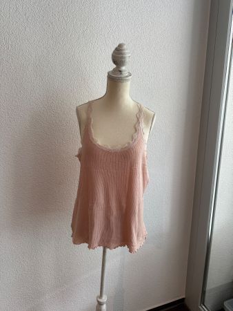 Sommertop mit Spitze, Grösse 42, altrosa, guter Zustand