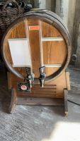 Eichenfass 2 Zapfhahne und Chromstahl-Kammern mit Deckel