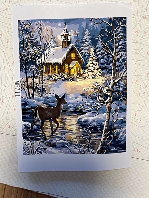 Malen nach Zahlen Winterbild-Set (Neu und originalverpackt) in Windlach
