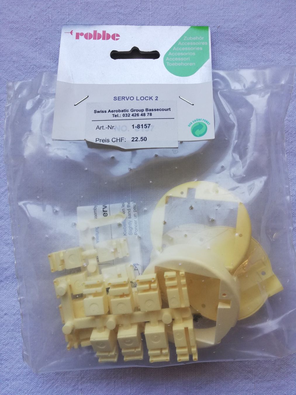 Modellismo RC: Robbe Servo Lock 2 Nr. 8157 – Nuovo e nell'imballaggio originale da Flüh venduto da AMS-Modellbau