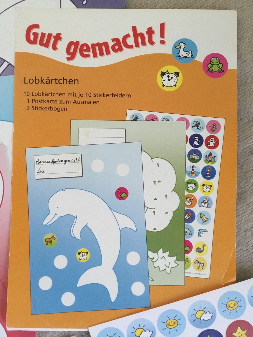 Sticker: 20 Lobkärtchen mit über 160 Stickern – Usato da Diessenhofen venduto da quinto9