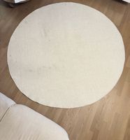 Runder Teppich - creme, 200cm Durchmesser, gebraucht