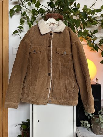 Pull&Bear Cordjacke mit Teddyfutter M
