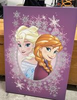  Anna und Elsa Bild Leinwand lila