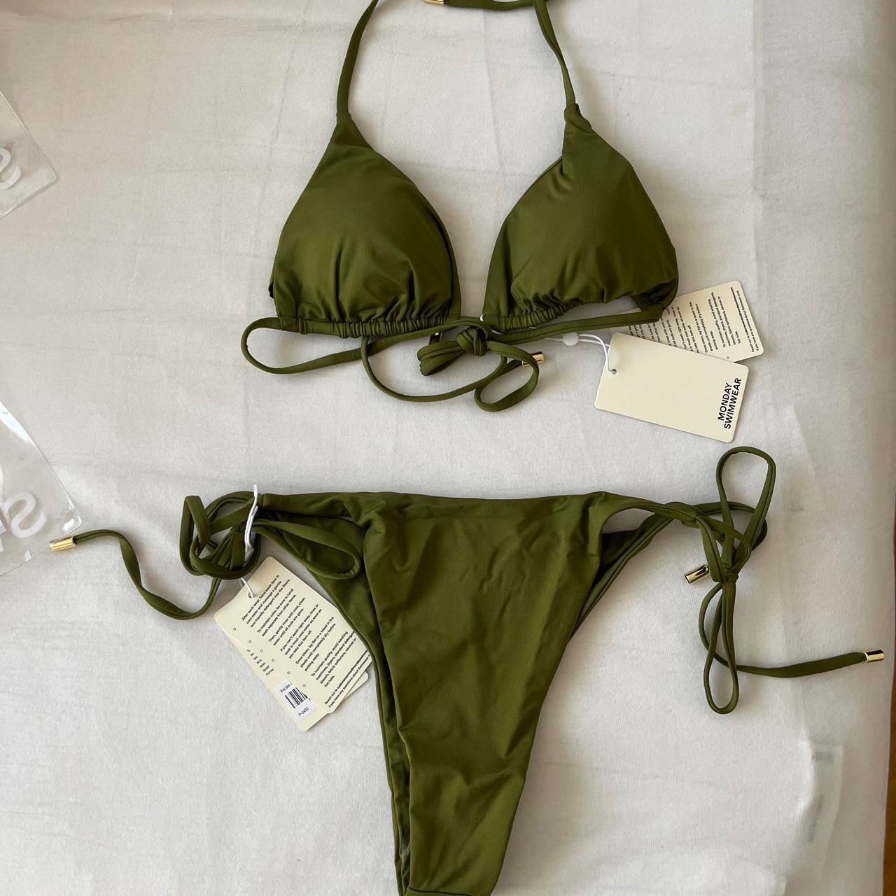 Costumi da bagno & Bikini: Olivgrüner Bikini, ungebraucht! – Nuovo e nell'imballaggio originale da Bern venduto da michelle_c98
