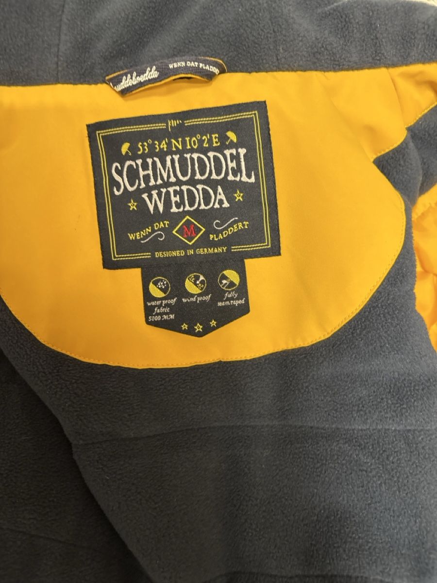 Schmuddelwedda Giacche: Schmuddelwedda Regenjacke, gelb, Gr. M, – Usato da Maienfeld venduto da 8796 6