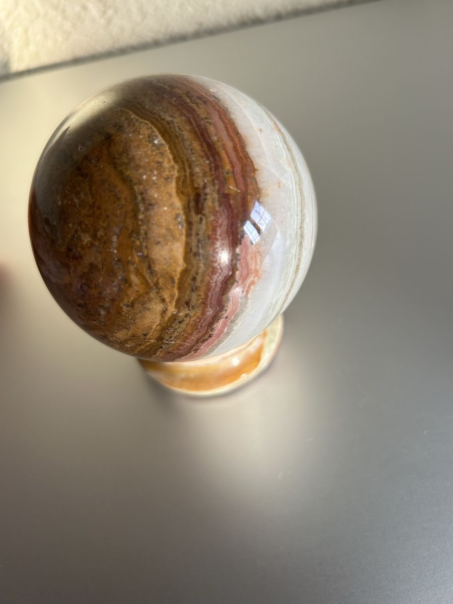 Minerali & Pietre curative: Kugel aus Onyx Durchmesser 8 cm – Usato da Lengnau AG venduto da Mefari 5