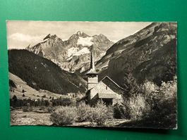 Kandersteg - Kath. Kirche und Blüemlisalp