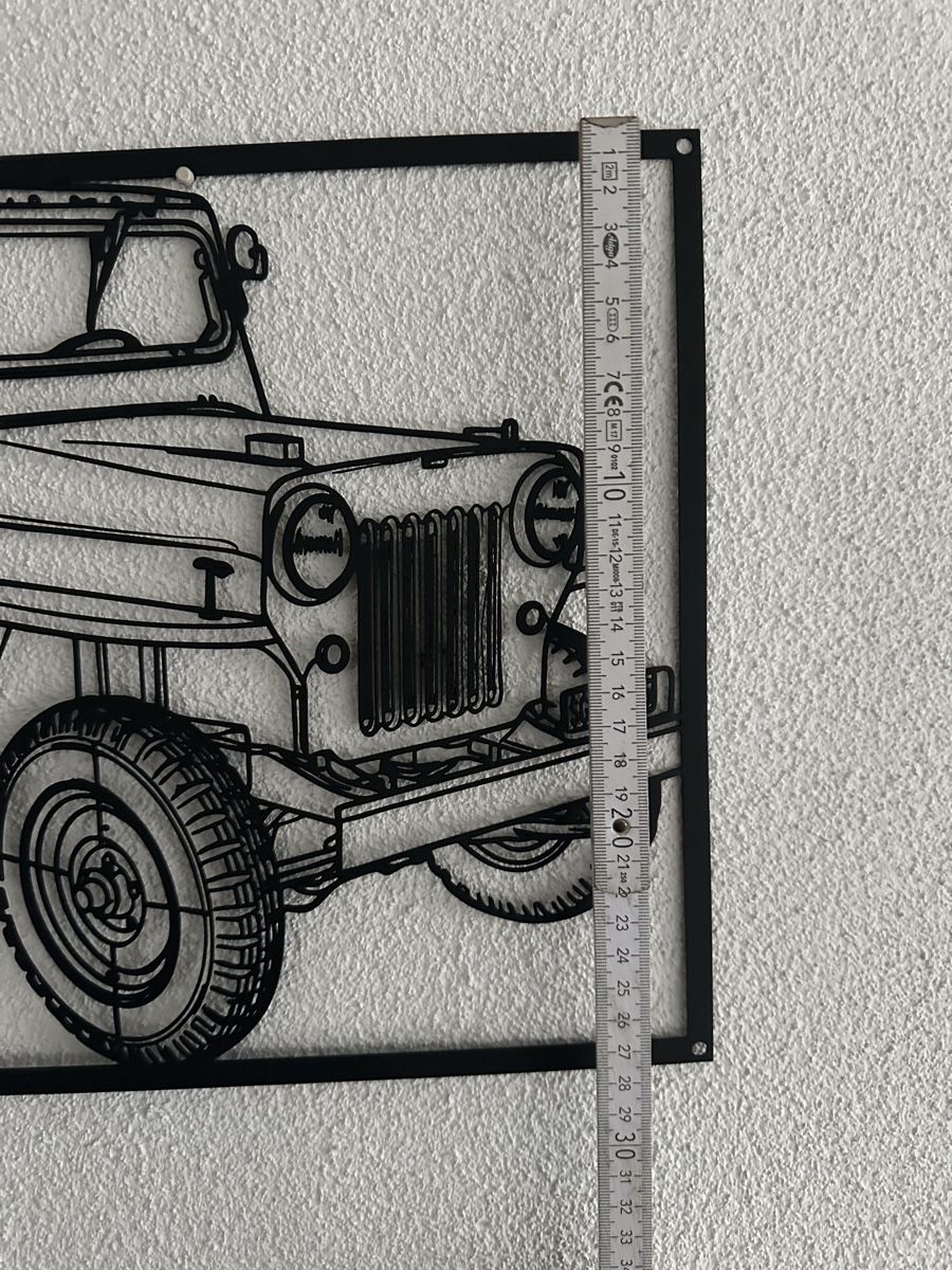 Jeep Insegne: Willys Jeep Blechschild  – Usato da Wil SG venduto da Davidson8 1
