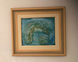 Gemälde/ Wandbild 3D mit Holzrahmen