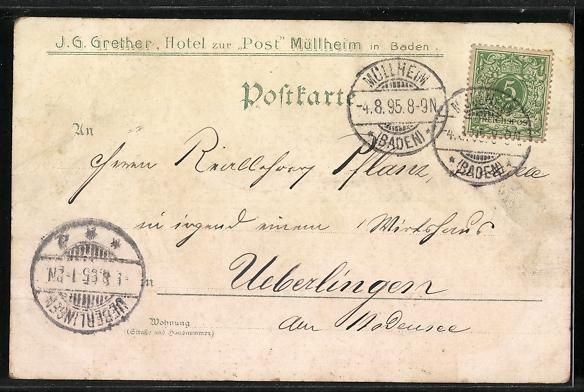 Cartoline postali: Vorläufer-Lithographie Joh. Peter Hebel – Usato da Berlin venduto da bartko-reher 1