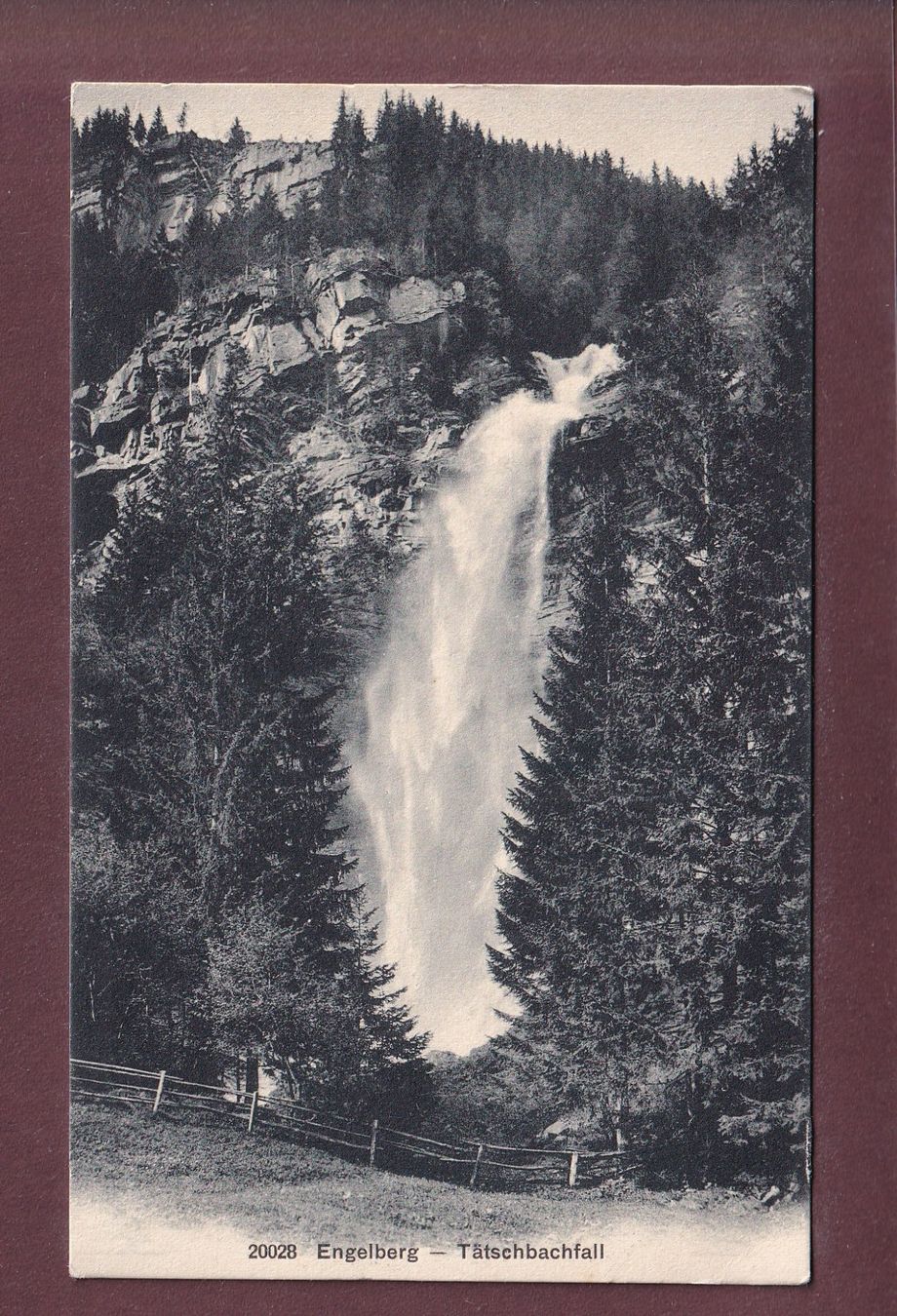 Ansichtskarten: Engelberg - TÄTSCHBACHFALL - 1916 – Gebraucht aus Pully von nicecards