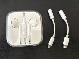 Apple EarPods Kopfhörer 3.5mm Stecker Neu + 2x Lightning Ada
